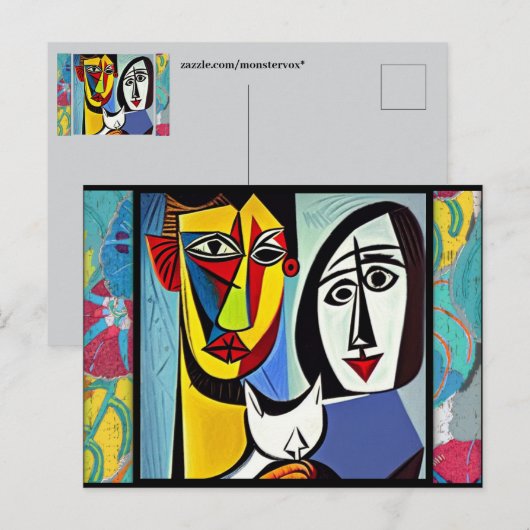Abstract Briefkaart (Voorkant / Achterkant)