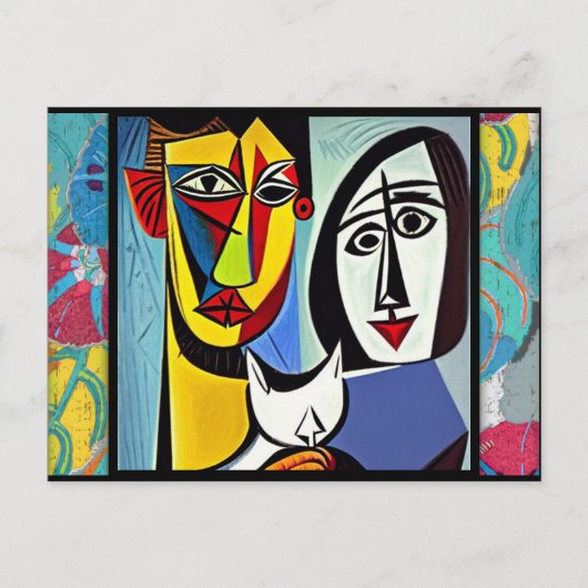 Abstract Briefkaart (Voorkant)