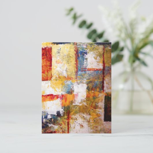 Abstract Briefkaart (Staand voorkant)