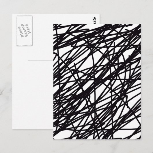 Abstract Briefkaart (Voorkant / Achterkant)