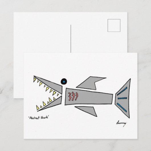Abstract Briefkaart (Voorkant / Achterkant)