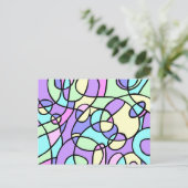 Abstract Briefkaart (Staand voorkant)