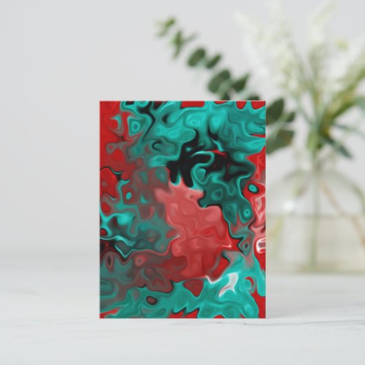 Abstract Briefkaart (Staand voorkant)