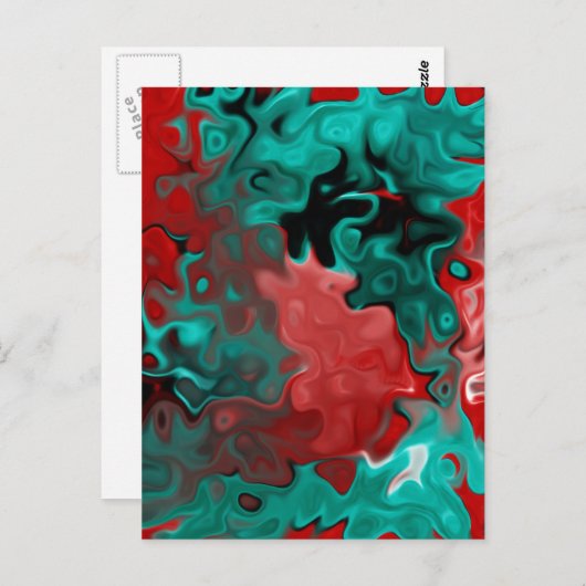 Abstract Briefkaart (Voorkant / Achterkant)