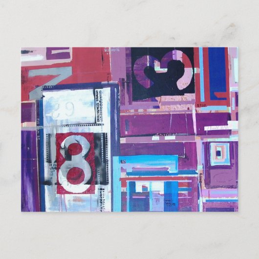 ABSTRACT BRIEFKAART (Voorkant)