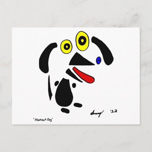 Abstract Briefkaart (Voorkant)