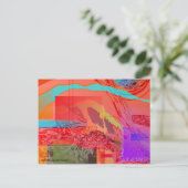 Abstract briefkaart buitenruimte (Staand voorkant)