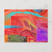 Abstract briefkaart buitenruimte (Voorkant)