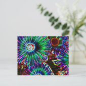 Abstract briefkaart Cape Daisy (Staand voorkant)