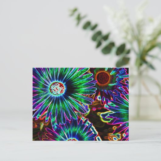 Abstract briefkaart Cape Daisy (Staand voorkant)