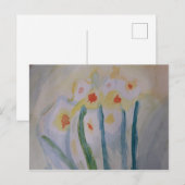Abstract Briefkaart Daffodils (Voorkant / Achterkant)