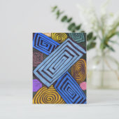 abstract Briefkaart "Egyptische links" (Staand voorkant)