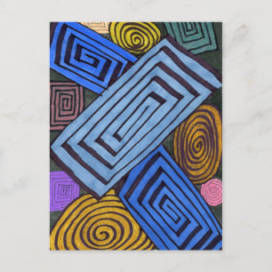 abstract Briefkaart "Egyptische links"