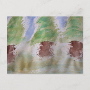 Abstract Briefkaart Fir Trees