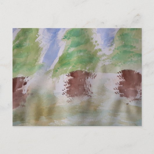 Abstract Briefkaart Fir Trees (Voorkant)