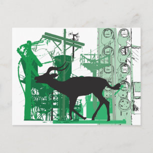 Abstract Briefkaart Impala