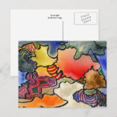 abstract Briefkaart "Mites and Tites" (Voorkant / Achterkant)