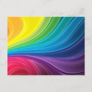 Abstract Briefkaart regenboogdraden