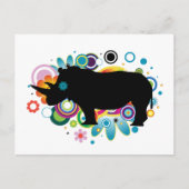 Abstract Briefkaart Rhino (Voorkant)
