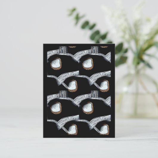 Abstract Briefkaart van Afrika (Staand voorkant)