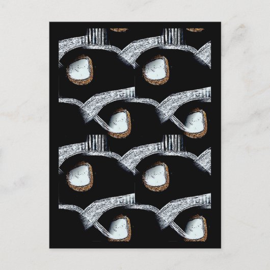 Abstract Briefkaart van Afrika (Voorkant)