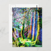 Abstract Briefkaart van de Boskunst (Voorkant / Achterkant)