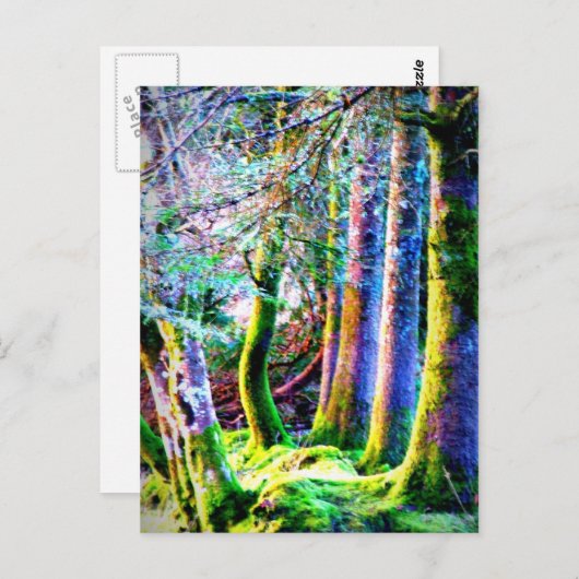 Abstract Briefkaart van de Boskunst (Voorkant / Achterkant)