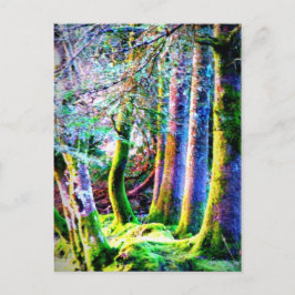 Abstract Briefkaart van de Boskunst