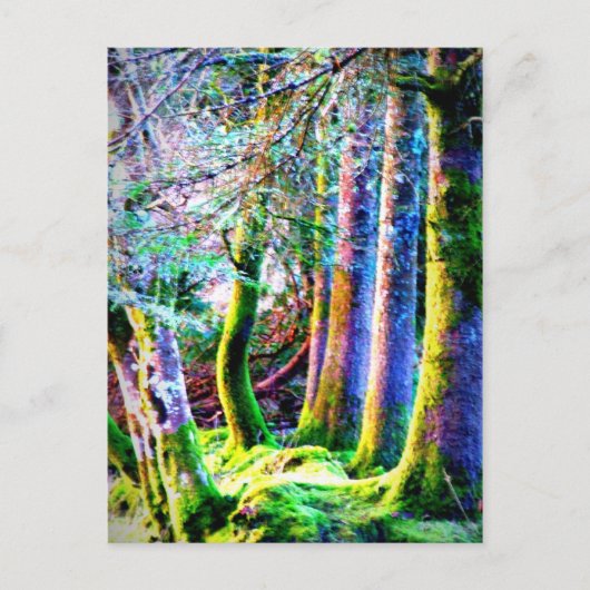 Abstract Briefkaart van de Boskunst (Voorkant)
