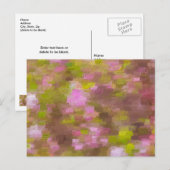 Abstract Briefkaart van de lenteseizoenen Pinks (Voorkant / Achterkant)