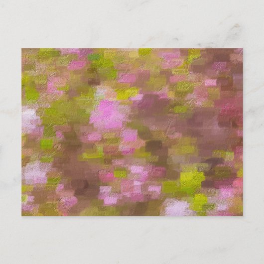Abstract Briefkaart van de lenteseizoenen Pinks (Voorkant)