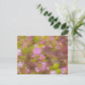 Abstract Briefkaart van de lenteseizoenen Pinks (Staand voorkant)