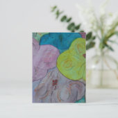 Abstract Briefkaart van Floral (Staand voorkant)