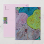 Abstract Briefkaart van Floral (Voorkant / Achterkant)