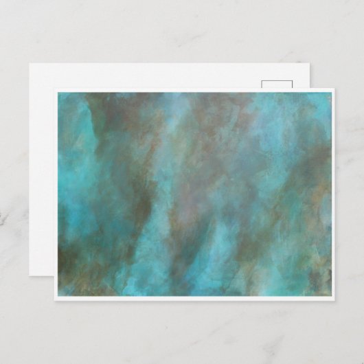 Abstract Briefkaart voor fijne kunst (Voorkant / Achterkant)