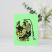 Abstract Briefkaart voor robokopkleuring (Staand voorkant)