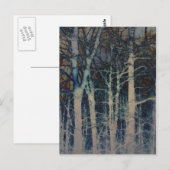 Abstract Briefkaart winter (Voorkant / Achterkant)