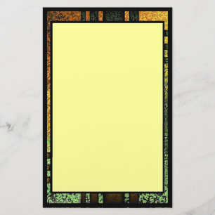 Abstract Briefpapier met grunge-omlijsting