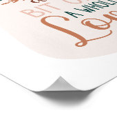 Abstract brieftertered Terracotta Family Quote Poster (Hoek)