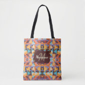 Abstract Bright Earth Tones Southwest Tote Tote Bag (Voorkant)