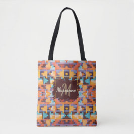 Abstract Bright Earth Tones Southwest Tote Tote Bag