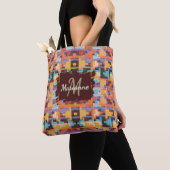 Abstract Bright Earth Tones Southwest Tote Tote Bag (Dichtbij)
