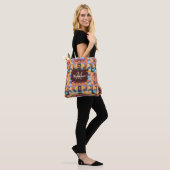 Abstract Bright Earth Tones Southwest Tote Tote Bag (Op model)