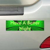 Abstract Bright Green Groovy Kaleidoscope Patroon Bumpersticker (Op auto)