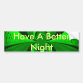 Abstract Bright Green Groovy Kaleidoscope Patroon Bumpersticker (Voorkant)