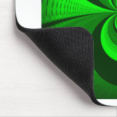 Abstract Bright Green Groovy Kaleidoscope Patroon Muismat (Hoek)