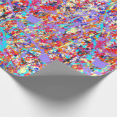 Abstract Bright Paint Splatter Cadeaupapier (Hoek)