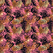 Abstract bright watercolor leopard skin throw fleece deken