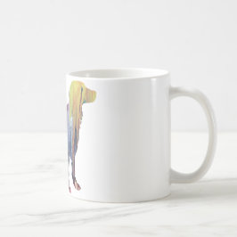 Abstract Brittany Spaniel Silhouette Koffiemok