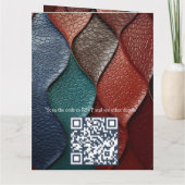 Abstract brons, goudblauw Barok stijl Kaart (Achterkant)